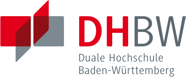 Logo der Dualen Hochschule Baden-Württemberg (DHBW) mit den Buchstaben "DHBW" und dem vollständigen Namen darunter.