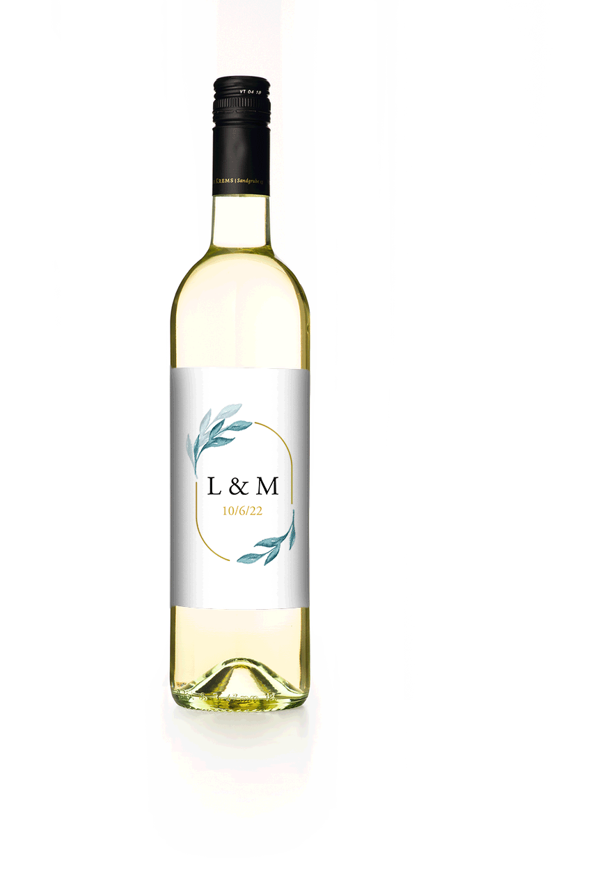Flasche mit wechselnden Etikettendesigns