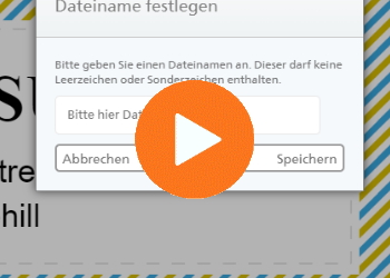 EAO Hilfevideo Spreichern