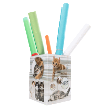 Papierkorb Katzenmotiv