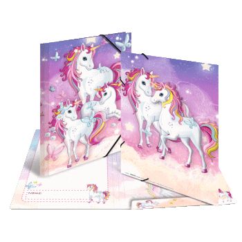 Sammelmappe Kindergarten Einhornmotiv