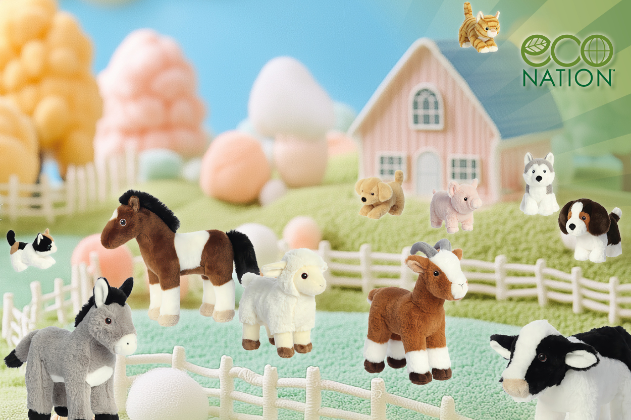 Hoftiere als Kuscheltiere auf dem Bauernhof