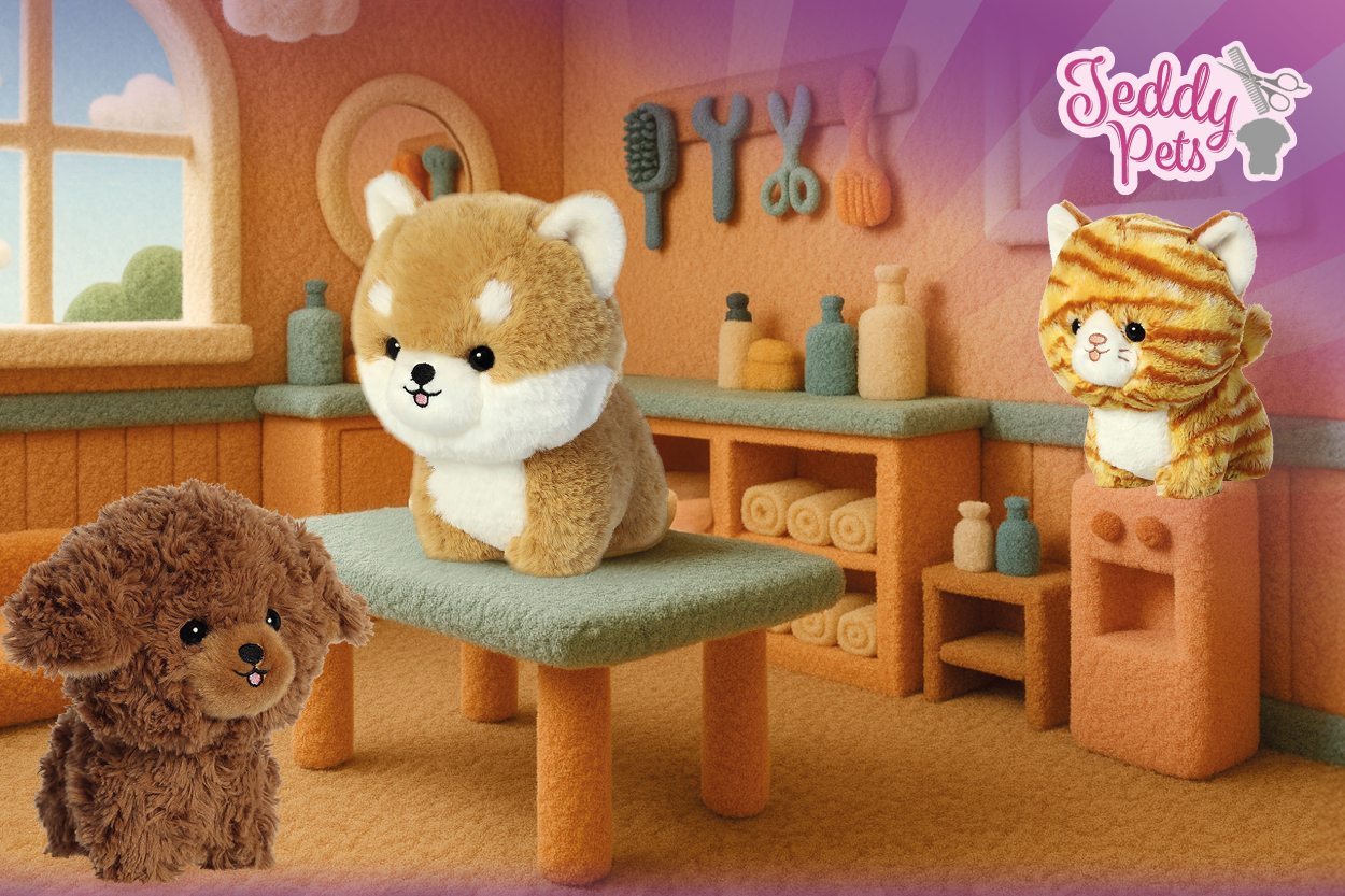 Hundekuscheltiere im Hundesalon