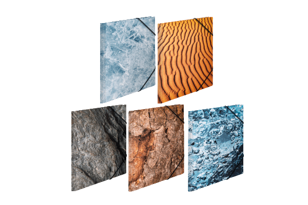 Sammelmappe Karton A3 Nature Sortiment 