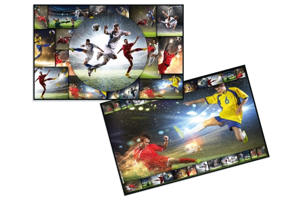 Schreibunterlage mit Fußballmotiv