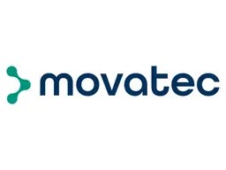 Logo von Movatec mit einem stilisierten Symbol und dem Schriftzug in blauer Farbe.