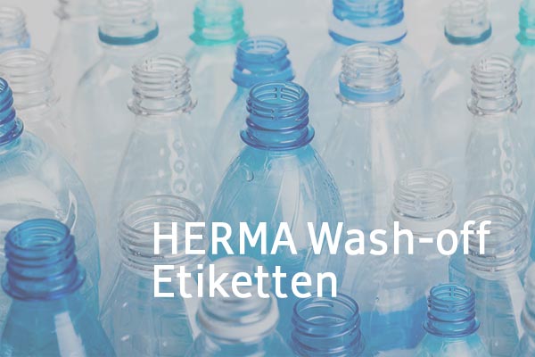 HERMA Wash-off Etiketten, deutscher Text