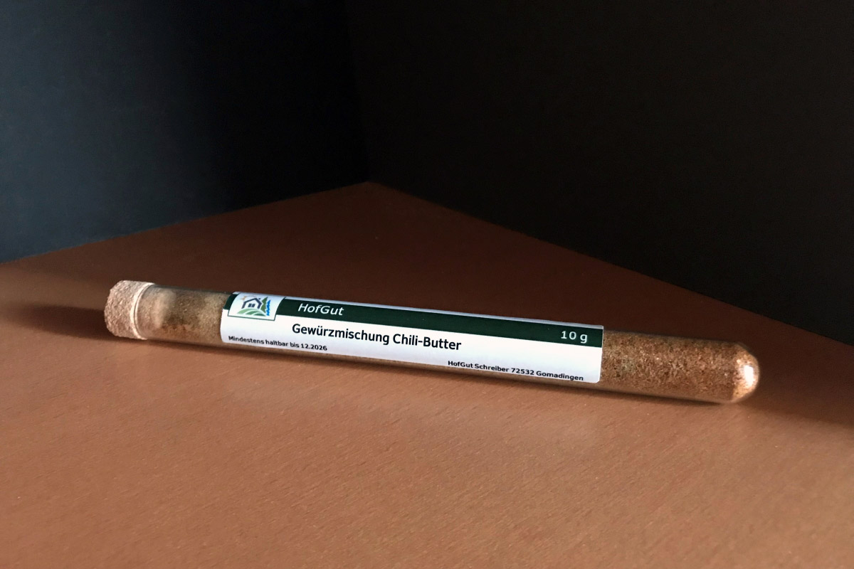 Rollenetiketten im Digitaldruck online bestellen: Gewürzetiketten auf Spice tube