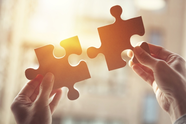 Icon Puzzleteile für Webseite Lösungen