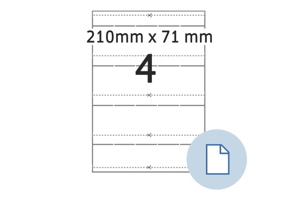 Vignette HERMA Artikelnummer LWE00193, für VDA-Label