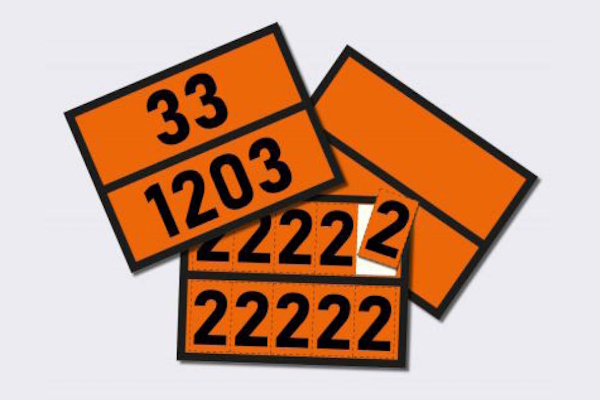 Gefahrstoff- und Gefahrgut-Etiketten: ADR Warntafel orange