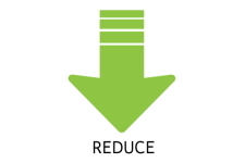 Nachhaltige Etiketten: Icon Reduce