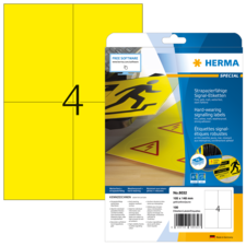 HERMA SPECIAL A4/A3 Folien-Etiketten gelb