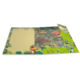 Ein Dinosaurier-Themenordner mit bunten Illustrationen von verschiedenen Dinosauriern und einem leeren Notizbereich auf der linken Seite.