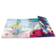 Bunte Klaviertastatur mit einem großen Notenschlüssel auf einem hellen Hintergrund. Teile des Designs sind in lebendigen Farben gestaltet.