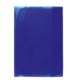 Ein blauer, glänzender Umschlag oder eine Hülle, die eine einheitliche, glatte Oberfläche zeigt.