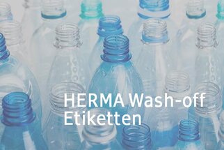 HERMA Wash-off Etiketten, deutscher Text