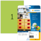 Neon-Etiketten-Packung mit der Nummer 1, enthält 210 Etiketten in verschiedenen Farben, geeignet für Beschriftungen und Organisation.