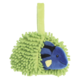 Plüschspielzeug in Form eines igelähnlichen Wesens mit blauer Schnauze und grüner, stacheliger Oberfläche.