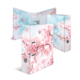 Ordner mit einem Design aus blühenden Kirschblüten und Schmetterlingen auf einem hellblauen Hintergrund.