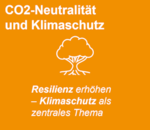 CO2-Neutralität und Klimaschutz, mit Fokus auf Resilienz und Klimaschutz als zentrales Thema.