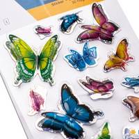 Bunte Schmetterlingsticker