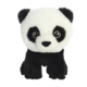 Plüschpanda mit großen, runden Augen und typischem schwarz-weißen Fell, steht aufrecht und hat einen freundlichen Ausdruck.