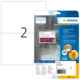 Etikettenpackung von HERMA mit strapazierfähigen Etiketten, Größe 210 x 148 mm, enthält 50 Stück.