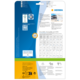 Rückseite einer Verpackung mit Informationen zu HERMA Produkten, einschließlich QR-Code und Hinweisen zur kostenlosen Software.