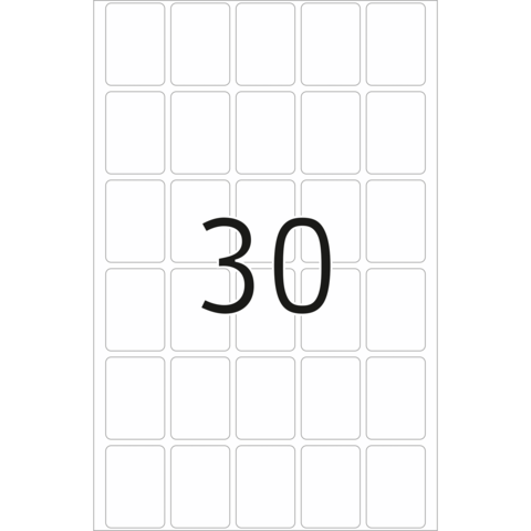 Eine große Zahl "30" auf einem weißen Hintergrund mit leeren Kästchen.