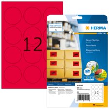 HERMA SPECIAL A4 Neon-Etiketten