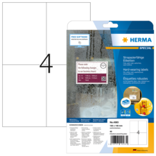 HERMA SPECIAL A4 Folien-Etiketten weiß
