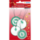 Geschenkanhänger mit verschiedenen Designs, darunter Weihnachtsbaum, Reh und der Text "Frohe Weihnachten". Enthält Platz für persönliche Nachrichten.