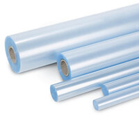 Transparente Buchschutzfolie in verschiedenen Größen nebeneinander