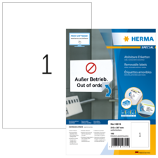 HERMA SPECIAL A4 ablösbare Etiketten