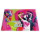 Zwei stilisierte Frauen mit Kopfhörern, die Musik genießen. Bunte, grafische Elemente und der Text „Grooving to my own beat“ sind sichtbar.