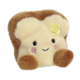 Kuscheliges Toastbrot mit einem lächelnden Gesicht und einem Stück Butter oben drauf.