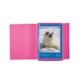 Ein rosa Skizzenblock mit einem Cover, das ein niedliches Robbenbaby auf Schnee zeigt. Der Block ist im A3-Format.