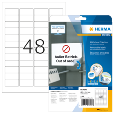 HERMA SPECIAL A4 ablösbare Etiketten