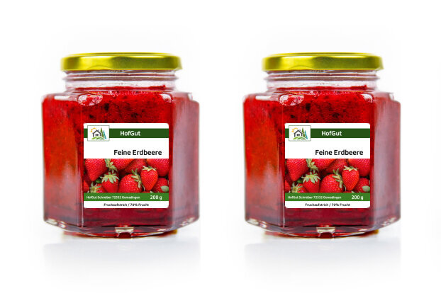 Marmeladenglas Etiketten individuell drucken lassen