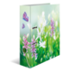 Ein Ordner mit buntem Blumen- und Schmetterlingsdesign, das eine frische, natürliche Atmosphäre vermittelt.