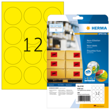 HERMA SPECIAL A4 Neon-Etiketten