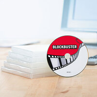 CD/DVD Etikett auf CD/DVD aufgeklebt
