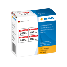 HERMA Anlagenummern