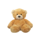 Ein weicher, brauner Teddybär mit einem freundlichen Gesicht und großen, runden Ohren sitzt aufrecht.