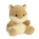 Ein niedliches, plüschiges Hamster-Spielzeug mit braunem und beigem Fell, runden Ohren und einem freundlichen Gesichtsausdruck.
