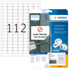 HERMA SPECIAL A4 ablösbare Etiketten