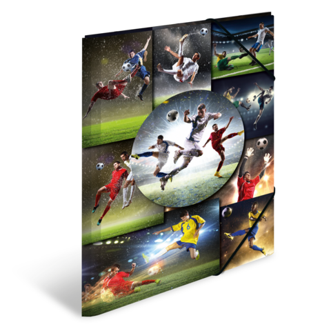 Collage von Fußballspielern in Aktion, die verschiedene Spielszenen und Techniken zeigen, darunter Schüsse, Dribblings und Tacklings.