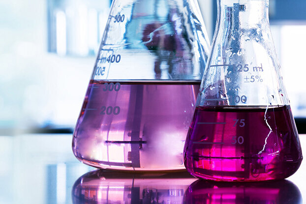 Chemie Reagenzgläser