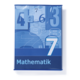 Mathebuch mit blauer Covergestaltung, Zahlen und dem Titel "Mathematik" in großer Schrift.